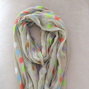 Multi-colored Polka Dot Scarf